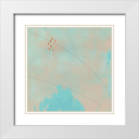 Spring Abstract II White Modern Wood Framed Art Print with Double Matting by Green, Jacob