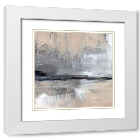 Dusk Reflections III White Modern Wood Framed Art Print with Double Matting by Parker, Jennifer Paxton