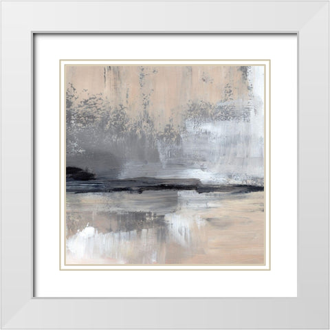 Dusk Reflections III White Modern Wood Framed Art Print with Double Matting by Parker, Jennifer Paxton
