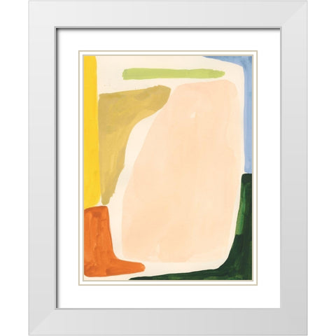 Pigment Parcel I White Modern Wood Framed Art Print with Double Matting by Barnes, Victoria