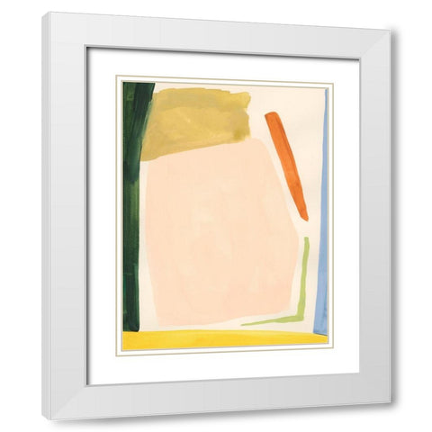 Pigment Parcel II White Modern Wood Framed Art Print with Double Matting by Barnes, Victoria