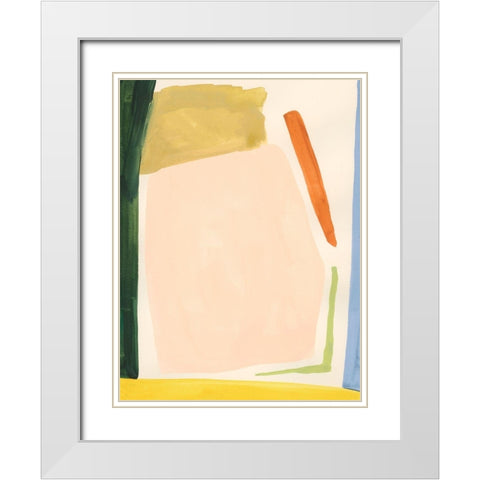 Pigment Parcel II White Modern Wood Framed Art Print with Double Matting by Barnes, Victoria