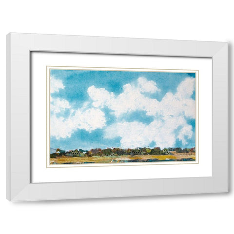 Skys the Limit II White Modern Wood Framed Art Print with Double Matting by St. Hilaire, Elizabeth