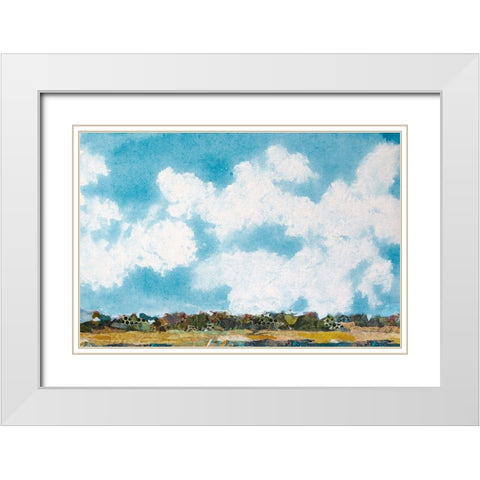 Skys the Limit II White Modern Wood Framed Art Print with Double Matting by St. Hilaire, Elizabeth