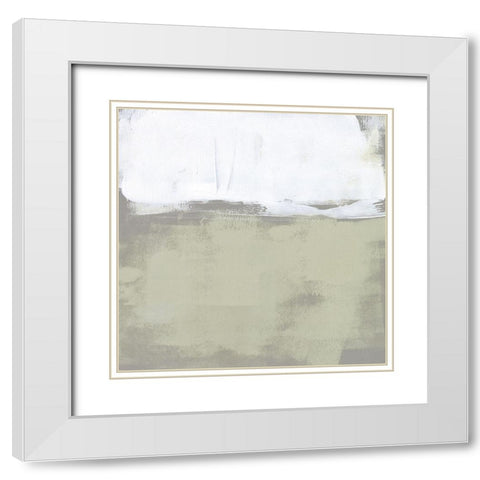 The Subtlest Horizon II White Modern Wood Framed Art Print with Double Matting by Goldberger, Jennifer