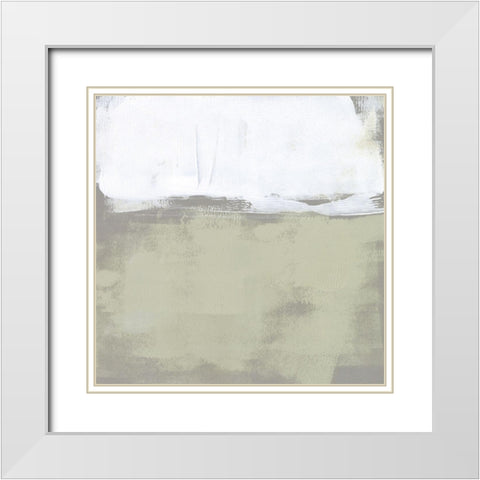 The Subtlest Horizon II White Modern Wood Framed Art Print with Double Matting by Goldberger, Jennifer