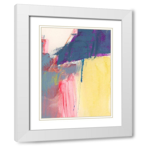 Flim Flam IV White Modern Wood Framed Art Print with Double Matting by Barnes, Victoria