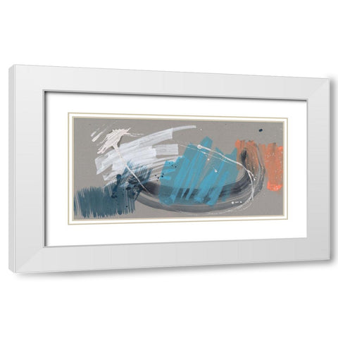 Whimsical Marks I White Modern Wood Framed Art Print with Double Matting by Goldberger, Jennifer