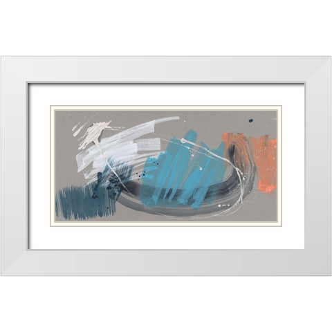 Whimsical Marks I White Modern Wood Framed Art Print with Double Matting by Goldberger, Jennifer