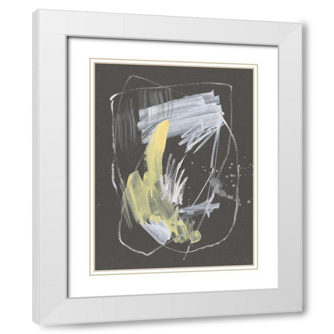 Sunny Marks II White Modern Wood Framed Art Print with Double Matting by Goldberger, Jennifer