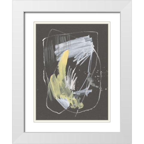 Sunny Marks II White Modern Wood Framed Art Print with Double Matting by Goldberger, Jennifer