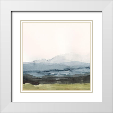 Blue Ridge Bound I White Modern Wood Framed Art Print with Double Matting by Barnes, Victoria