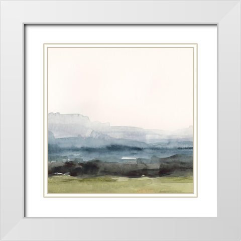 Blue Ridge Bound II White Modern Wood Framed Art Print with Double Matting by Barnes, Victoria