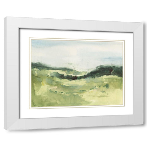 Hill Scramble I White Modern Wood Framed Art Print with Double Matting by Barnes, Victoria