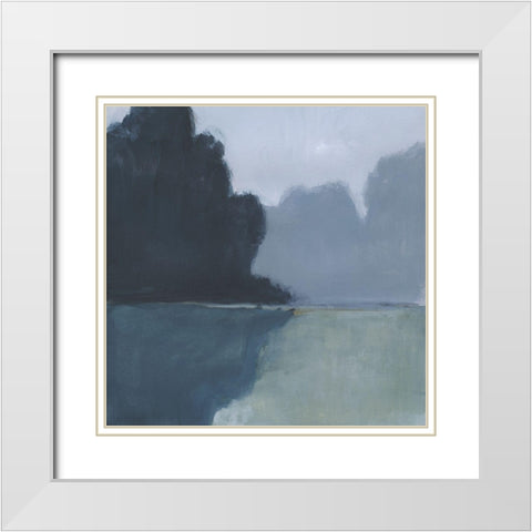 Misty Pass I White Modern Wood Framed Art Print with Double Matting by Barnes, Victoria