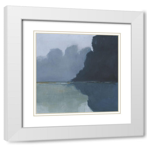 Misty Pass II White Modern Wood Framed Art Print with Double Matting by Barnes, Victoria