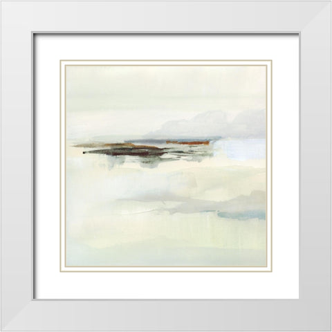 Atmospheric Edge II White Modern Wood Framed Art Print with Double Matting by Barnes, Victoria