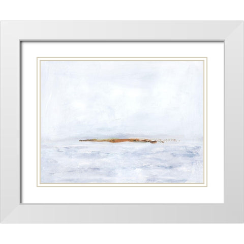 Polar Divide I White Modern Wood Framed Art Print with Double Matting by Barnes, Victoria