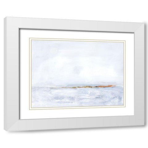 Polar Divide II White Modern Wood Framed Art Print with Double Matting by Barnes, Victoria