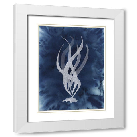 Midnight Kelp II White Modern Wood Framed Art Print with Double Matting by Popp, Grace