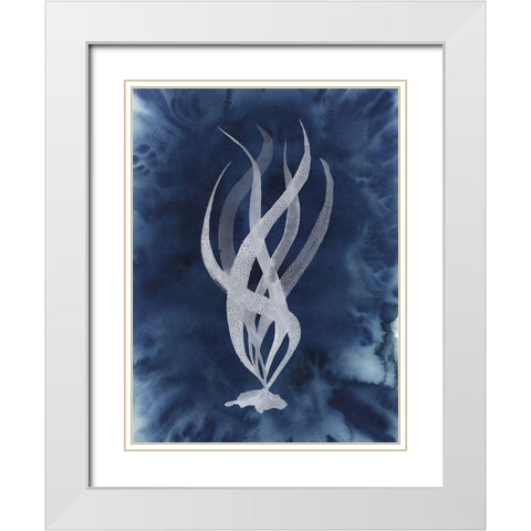 Midnight Kelp II White Modern Wood Framed Art Print with Double Matting by Popp, Grace