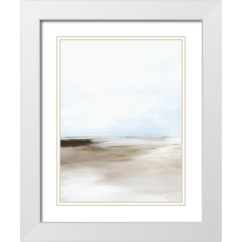 Coastal Zephyr I White Modern Wood Framed Art Print with Double Matting by Popp, Grace