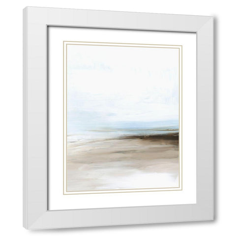 Coastal Zephyr II White Modern Wood Framed Art Print with Double Matting by Popp, Grace