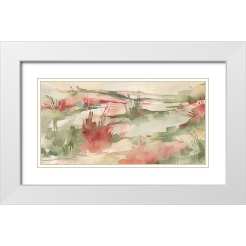 Rust Grasslands II White Modern Wood Framed Art Print with Double Matting by Caroline, Emma