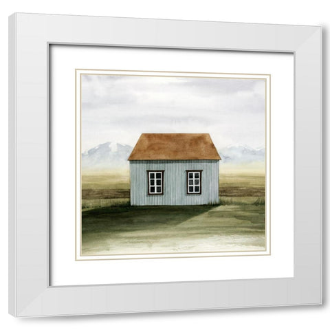 Nordic Cottage I White Modern Wood Framed Art Print with Double Matting by Popp, Grace