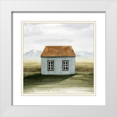 Nordic Cottage I White Modern Wood Framed Art Print with Double Matting by Popp, Grace