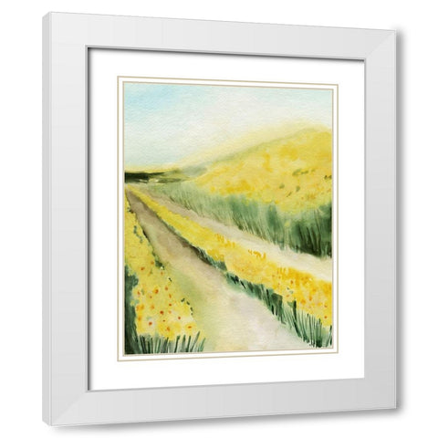 Gilded Aisles II White Modern Wood Framed Art Print with Double Matting by Popp, Grace