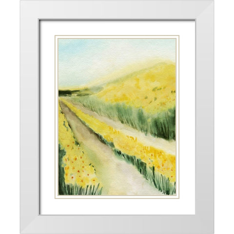 Gilded Aisles II White Modern Wood Framed Art Print with Double Matting by Popp, Grace