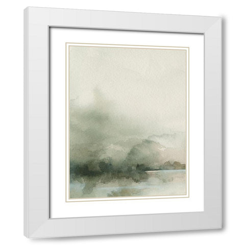 Heavy Fog I White Modern Wood Framed Art Print with Double Matting by Caroline, Emma