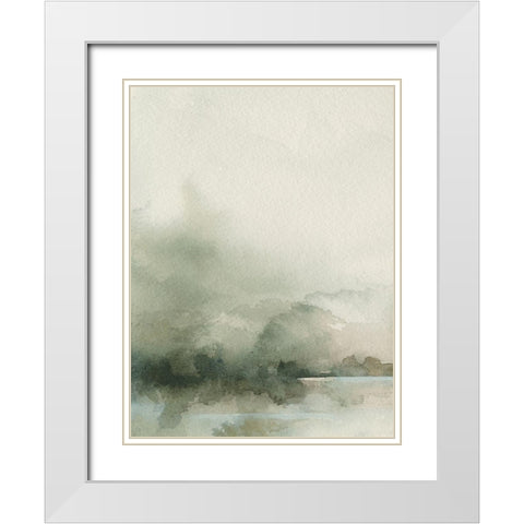 Heavy Fog I White Modern Wood Framed Art Print with Double Matting by Caroline, Emma