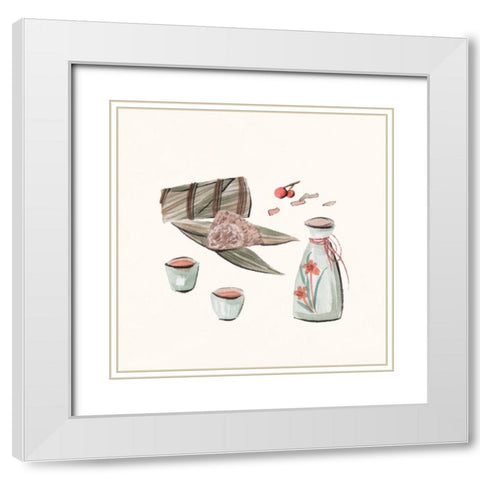 The Way Home V White Modern Wood Framed Art Print with Double Matting by Wang, Melissa