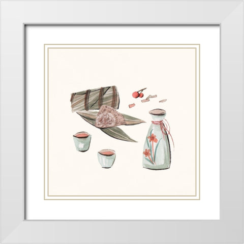 The Way Home V White Modern Wood Framed Art Print with Double Matting by Wang, Melissa