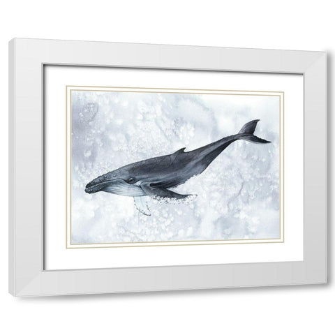 Deep Diver I White Modern Wood Framed Art Print with Double Matting by Popp, Grace