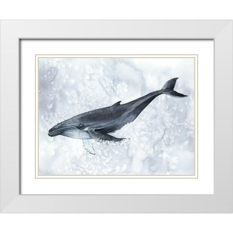 Deep Diver I White Modern Wood Framed Art Print with Double Matting by Popp, Grace