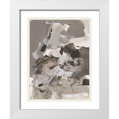 Math Problem I White Modern Wood Framed Art Print with Double Matting by Long, Christina