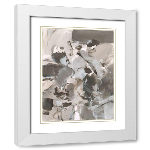 Math Problem II White Modern Wood Framed Art Print with Double Matting by Long, Christina