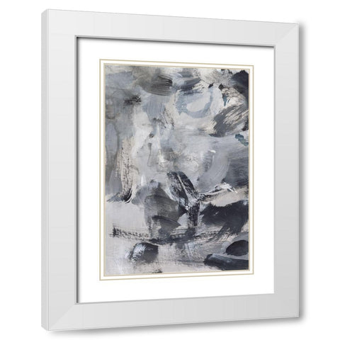 Black and White Mix I White Modern Wood Framed Art Print with Double Matting by Long, Christina