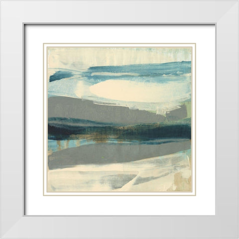 Coastline Twist II White Modern Wood Framed Art Print with Double Matting by Goldberger, Jennifer