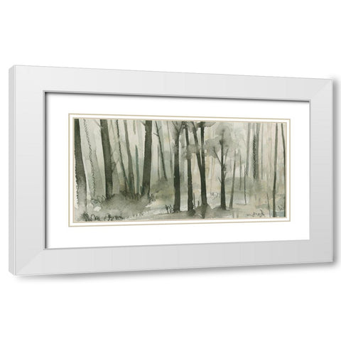 Into the Woods I White Modern Wood Framed Art Print with Double Matting by Caroline, Emma