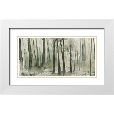 Into the Woods I White Modern Wood Framed Art Print with Double Matting by Caroline, Emma