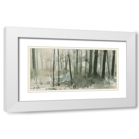 Into the Woods II White Modern Wood Framed Art Print with Double Matting by Caroline, Emma