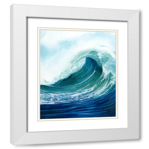 Sea Foam II White Modern Wood Framed Art Print with Double Matting by Popp, Grace