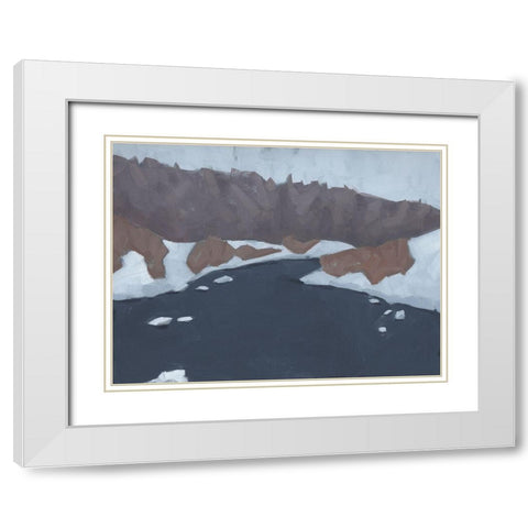 Henrys Fork I White Modern Wood Framed Art Print with Double Matting by Green, Jacob