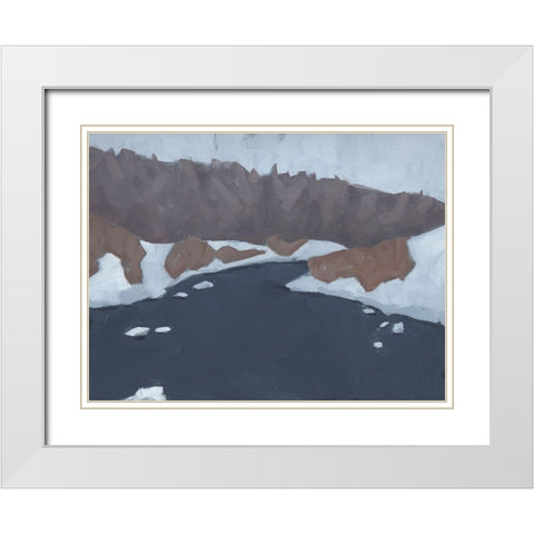 Henrys Fork I White Modern Wood Framed Art Print with Double Matting by Green, Jacob