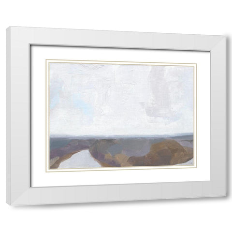 Low Appalachia I White Modern Wood Framed Art Print with Double Matting by Green, Jacob