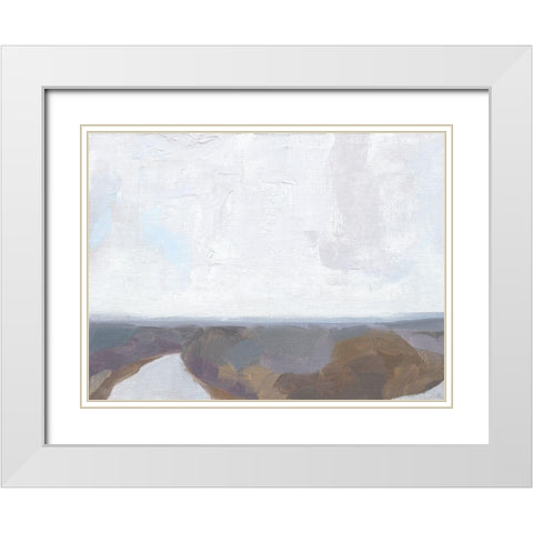 Low Appalachia I White Modern Wood Framed Art Print with Double Matting by Green, Jacob